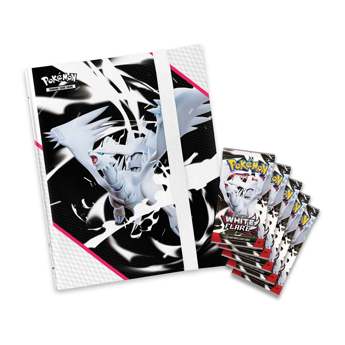White Flare Binder Collection Pokemon Trading Card Game